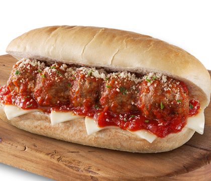 gourmet meatball sub sandwich