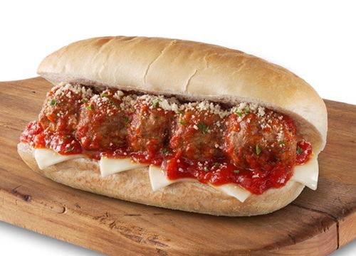 gourmet meatball sub sandwich